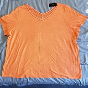 Orange V-neck top 26/28